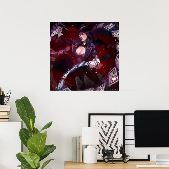 Unendliche Krise Zatanna Illustration Poster (Heimbüro)