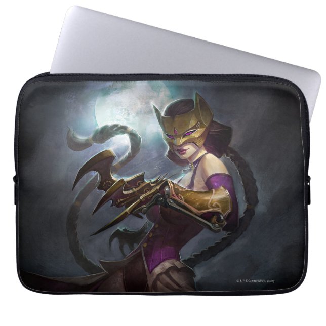 Unendliche Krisen Gaslight Catwoman Illustration Laptopschutzhülle (Vorderseite)