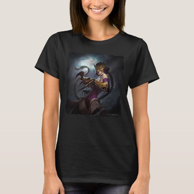 Unendliche Krisen Gaslight Catwoman Illustration T-Shirt (Vorderseite)