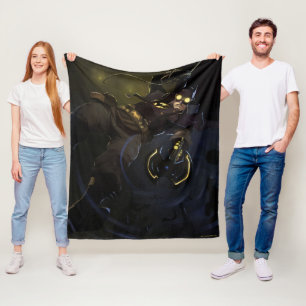 Unendliche Krisenleuchte Batman Illustration Fleecedecke