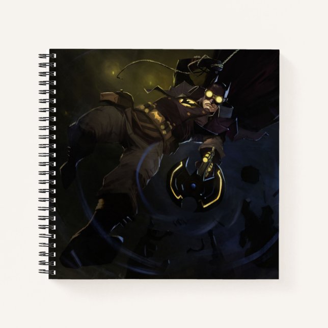 Unendliche Krisenleuchte Batman Illustration Notizbuch (Vorderseite)