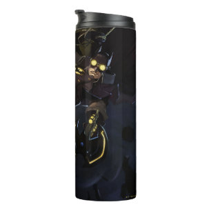 Unendliche Krisenleuchte Batman Illustration Thermosbecher