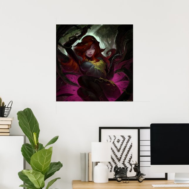 Unendliche Krisenvergiftung Ivy Illustration Poster (Heimbüro)