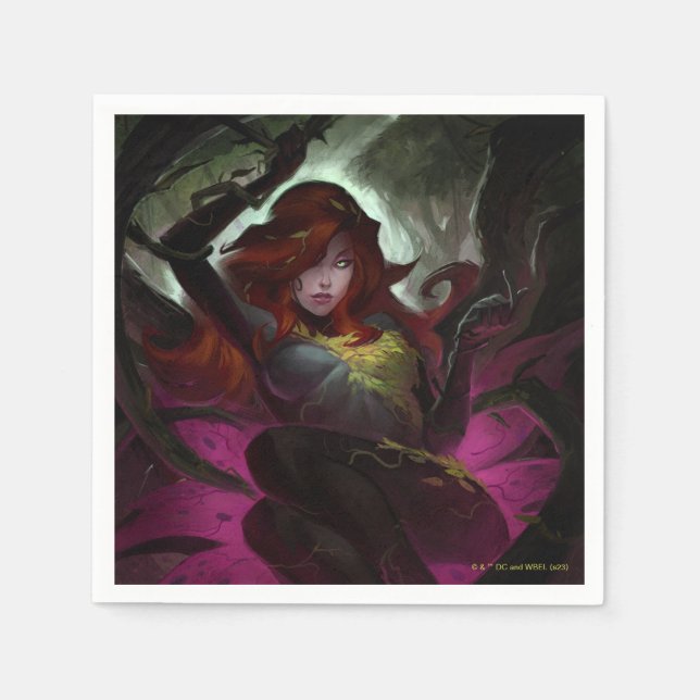 Unendliche Krisenvergiftung Ivy Illustration Serviette (Vorderseite)
