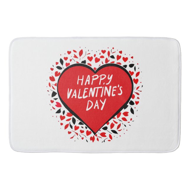Unendliche Liebe am Valentinstag Badematte (Vorderseite)