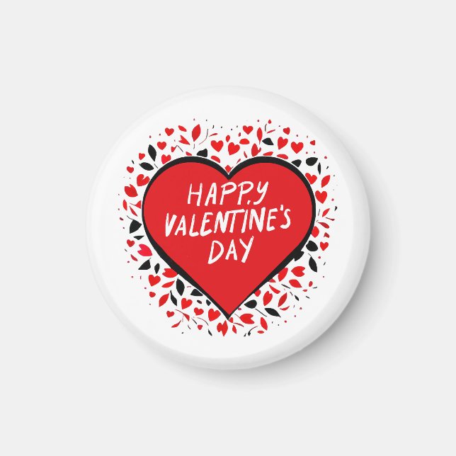 Unendliche Liebe am Valentinstag Magnet (Vorne)