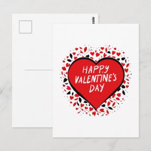Unendliche Liebe am Valentinstag Postkarte