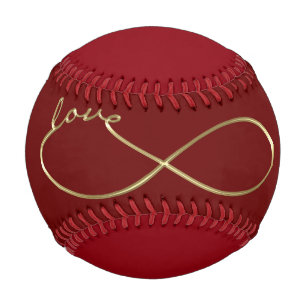 Unendliche Liebe Lemniscate Gold + Ihr Backgr. Baseball