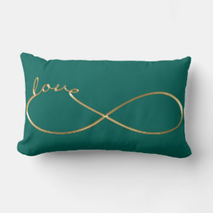 Unendliche Liebe Lemniscate Gold + Ihr Backgr. Lendenkissen