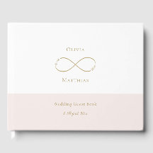 Unendliche Liebe Monogram White Blush Elegante Hoc