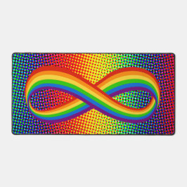 Unendliche Liebe Symbol Rainbow Cool Unendlichkeit Schreibtischunterlage