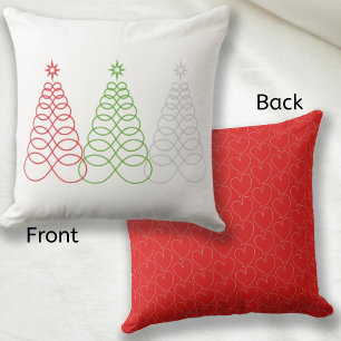 Unendliche Liebe Weihnachtsbaum - MultiColor - Red Kissen