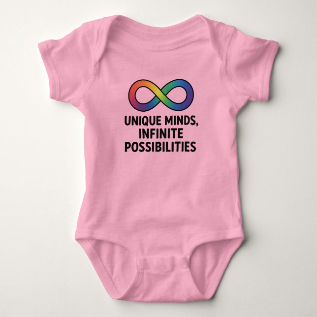 Unendliche Möglichkeiten für die Bekleidung 4all Baby Strampler (Vorderseite)