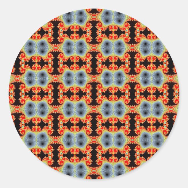 Unendliche Mosaikkleber Runder Aufkleber (Vorderseite)