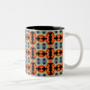 Unendliche Mosaiktasse Zweifarbige Tasse