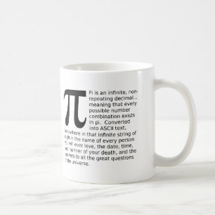 Unendliche Pi-Antworten Lustiger Becher Kaffeetasse