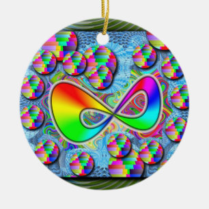 Unendliche Regenbows Keramik Ornament