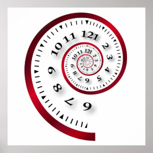 Unendliche Uhr Poster