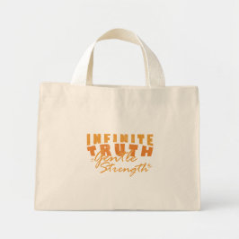 Unendliche Wahrheit, sanfte Stärke Tote Bags Mini Stoffbeutel