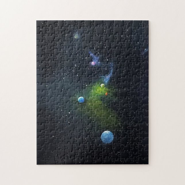 Unendlicher Deep Space, Jigsaw, Puzzle, Planets, S (Vertikal)