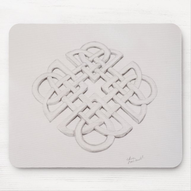 Unendlicher keltischer Knoten Zeichnend Mousepad (Vorne)