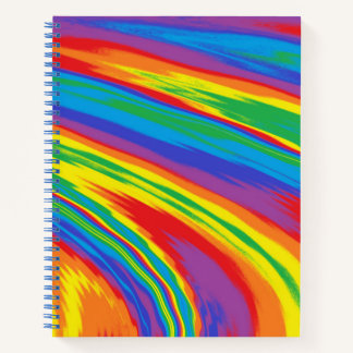 Unendlicher Regenbogen Notizbuch