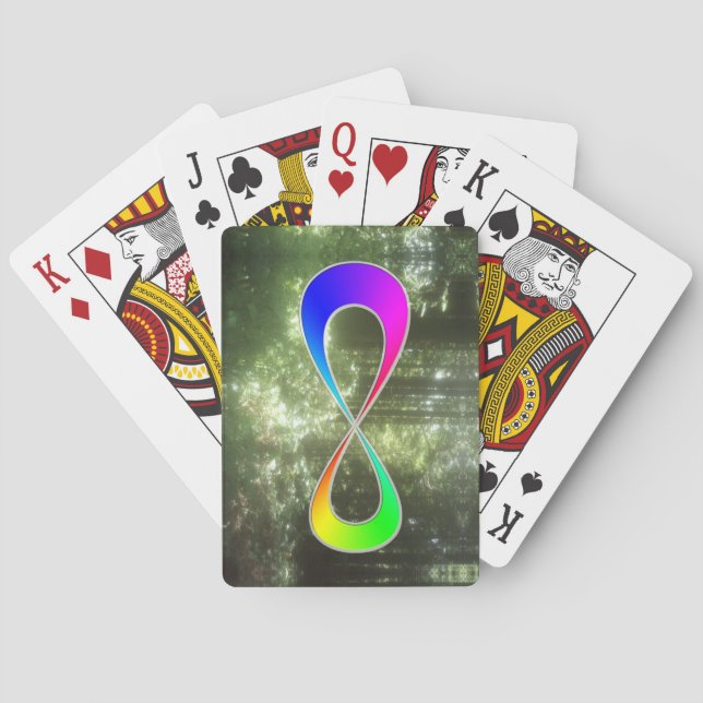 Unendlicher Regenbogenwald Spielkarten (Rückseite)