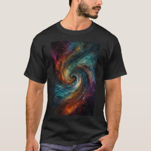 Unendlicher Wirbel Abstrakter Fluss T-Shirt