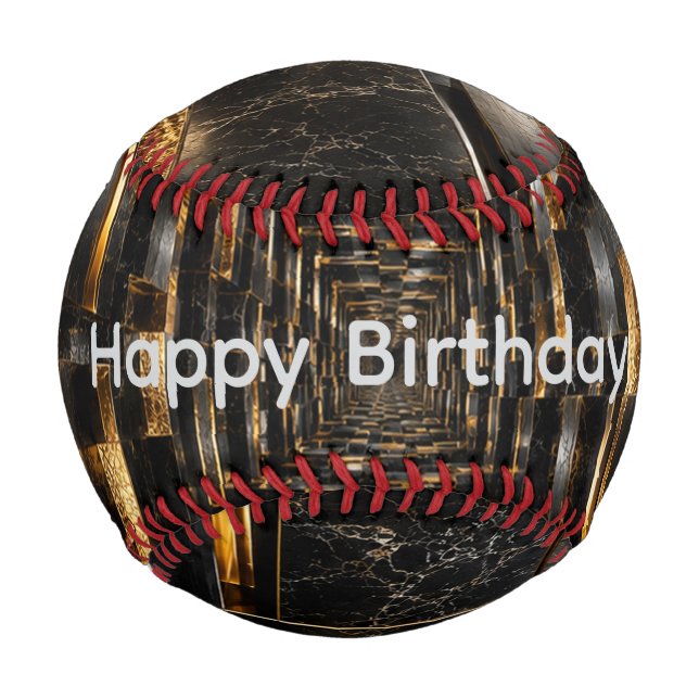 Unendlicher Würfeltunnel  Baseball (Vorderseite)