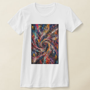 Unendliches Chaos Abstrakter Wirbel T-Shirt