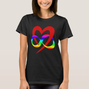 Unendliches Herz Polyamory Symbol Lgbt Csd T-Shirt