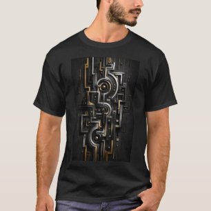 Unendliches Labyrinth Abstrakter 3D-Irrgarten T-Shirt