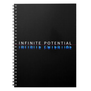 "Unendliches Potenzial" Motivations-Spiralblock Notizblock