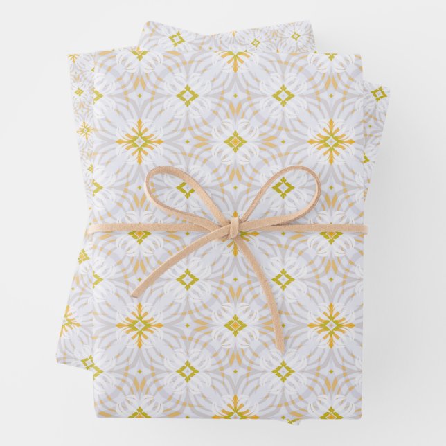 Unendliches Star White Cloud Set für Wrapping Pape Geschenkpapier Set (Beispiel)