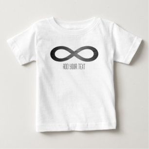 Unendliches Symbol auf Imitaten Metalltextur von S Baby T-shirt