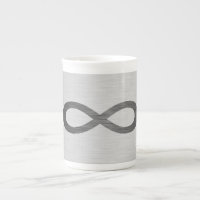 Unendliches Symbol auf Imitaten Metalltextur von S