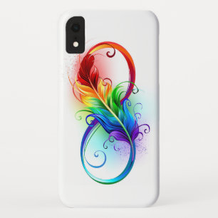 Unendliches Symbol mit Regenbogenfederhalter Case-Mate iPhone Hülle