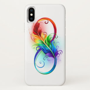 Unendliches Symbol mit Regenbogenfederhalter Case-Mate iPhone Hülle