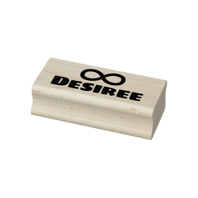 Unendliches Symbol Niedlich Einfache Personalisier Gummistempel (Stempel)