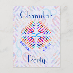Unendlichkeit 8 NachtChanukah Party Einladungen