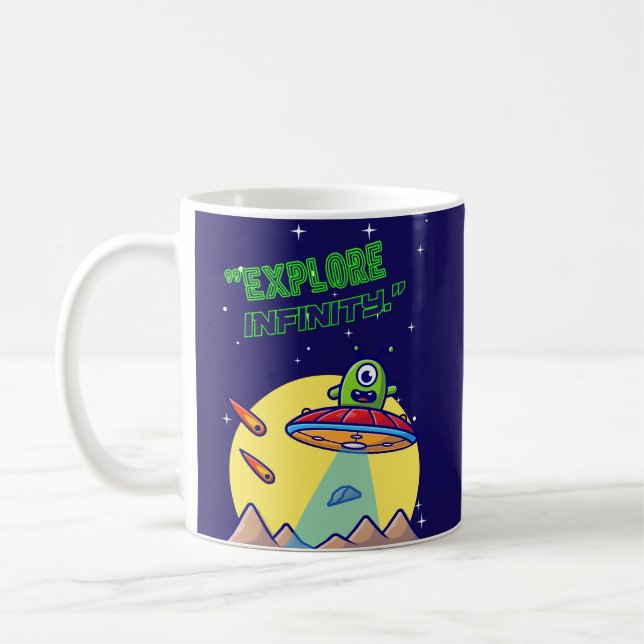Unendlichkeit erkunden kaffeetasse (Links)