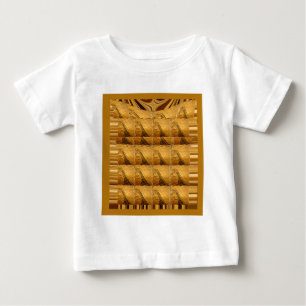 Unendlichkeit Goldene Giraffe Tier Motiv Kunst Dru Baby T-shirt