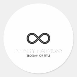 Unendlichkeit Harmonie-Symbol Runder Aufkleber