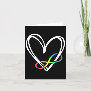 Unendlichkeit Herzautismus Liebe braucht kein Wort Karte