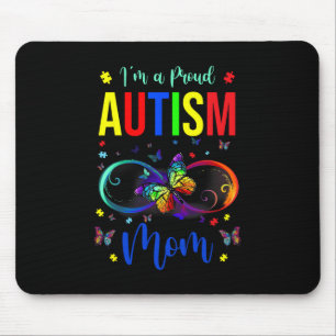 Unendlichkeit in einer stolzen Mama Autismus-Bewus Mousepad