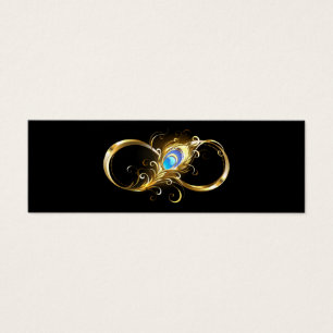 Unendlichkeit mit Golden Peacock Feather