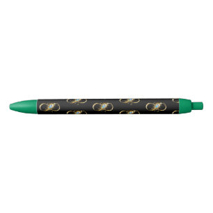 Unendlichkeit mit Golden Peacock Feather Kugelschreiber