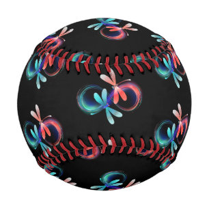 Unendlichkeit mit leuchtenden Libellen Baseball
