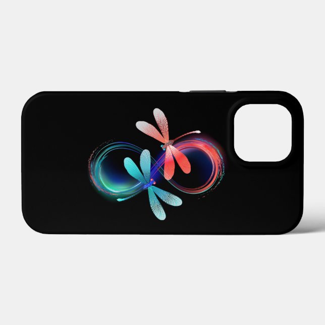 Unendlichkeit mit leuchtenden Libellen Case-Mate iPhone Hülle (Rückseite (Horizontal))