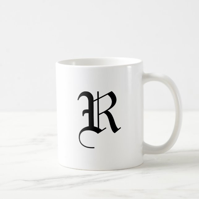 Unendlichkeit Mit Monogramm Tasse (Rechts)